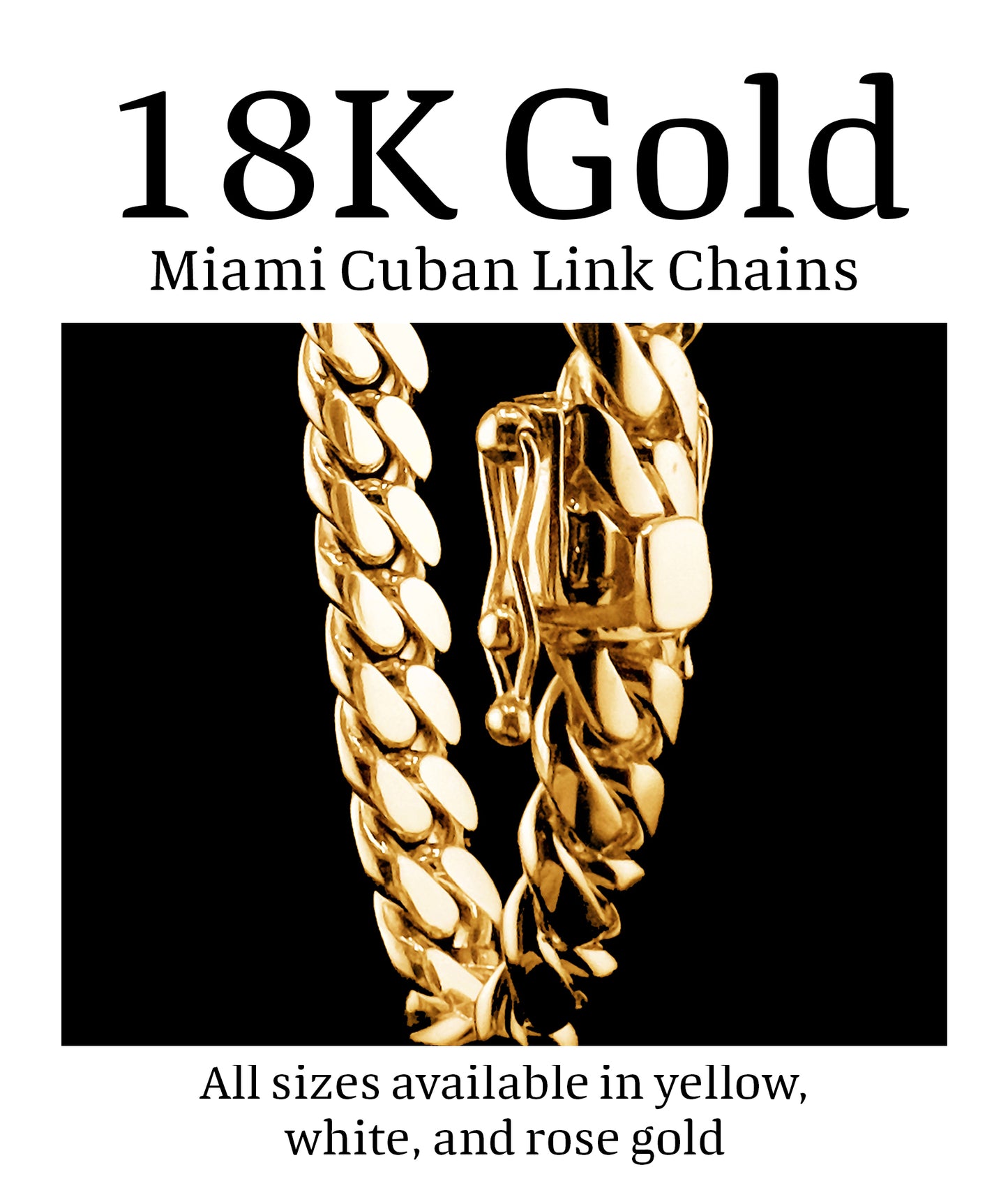 18K Gold Cuban Links