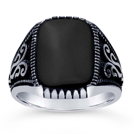 Sterling Silver Black Onyx Ring