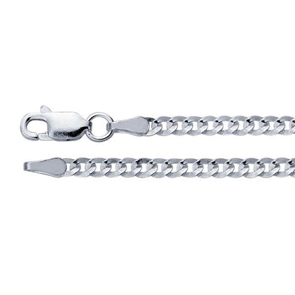 Sterling Silver Flat Curb Chain