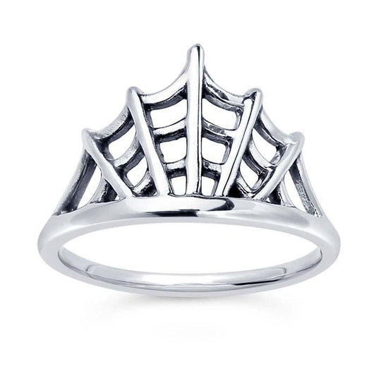 Sterling Silver Spider Web Ring