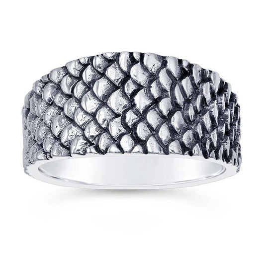 Sterling Silver Dragon Scale Ring