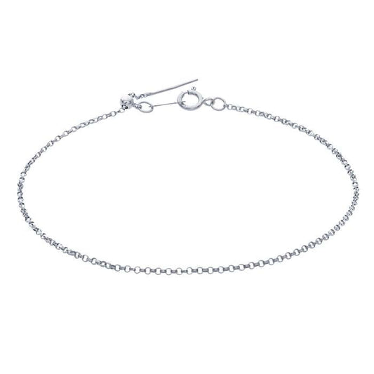 Sterling Silver Rolo Chain Bracelet