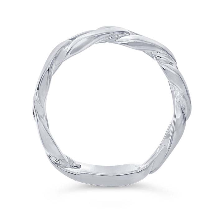 Sterling Silver Curb Chain Ring