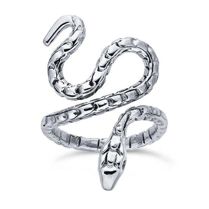 Sterling Silver Textured Snake Ring