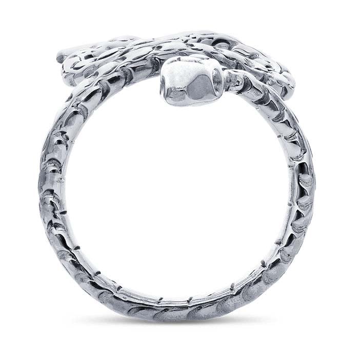 Sterling Silver Textured Snake Ring