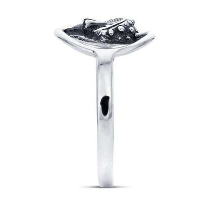 Sterling Silver Agaric Mushroom Ring