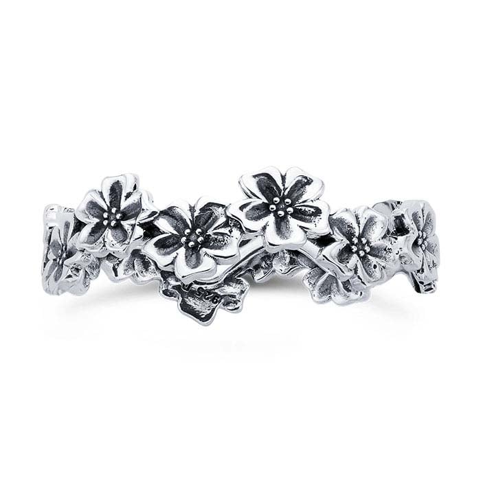 Sterling Silver Daisy Chain Ring