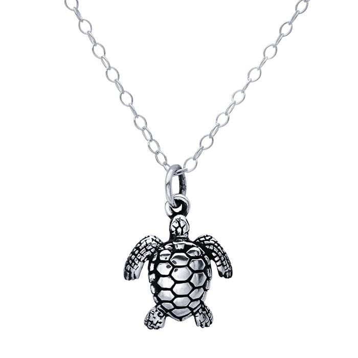 Sterling Silver Sea Turtle Necklace