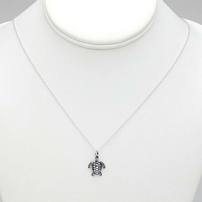 Sterling Silver Sea Turtle Necklace