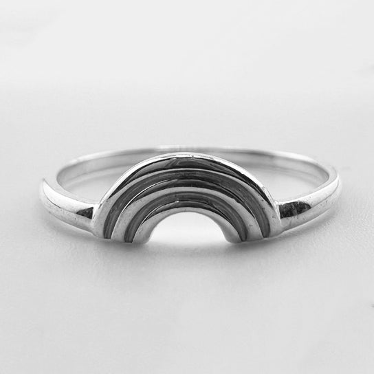 Sterling Silver Rainbow Ring