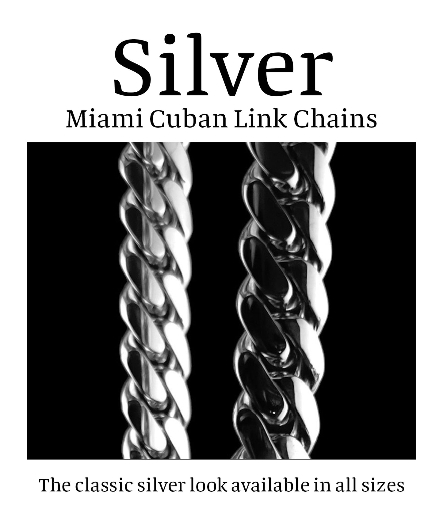 Silver Cuban Links