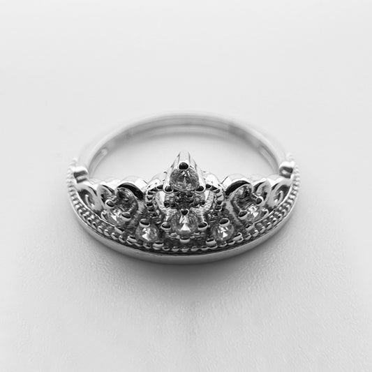 Sterling Silver CZ Tiara Ring